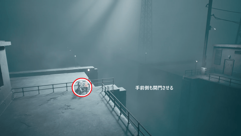 手前の水門もフルオープン