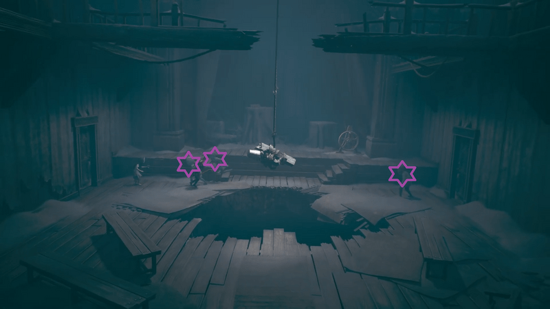 本棚を倒して合流