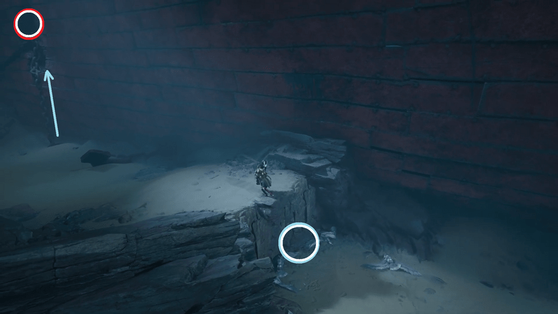 チェーンを伝い艦内に入る