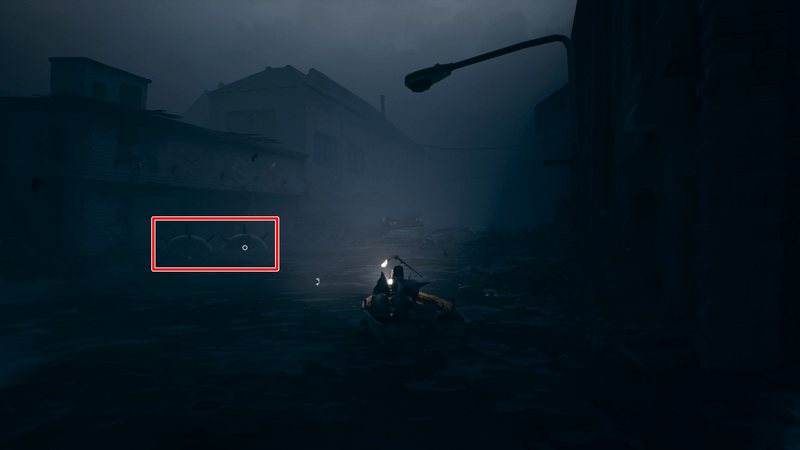 機雷を壊してその奥に進む