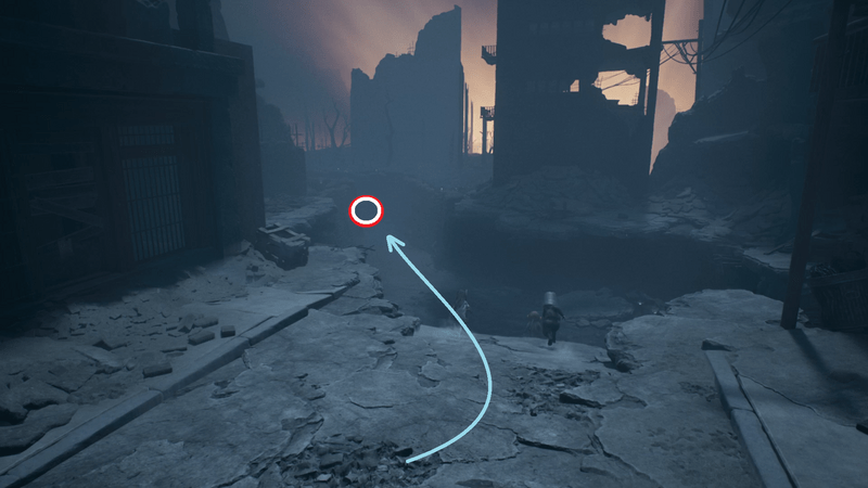 地割れは深くなく