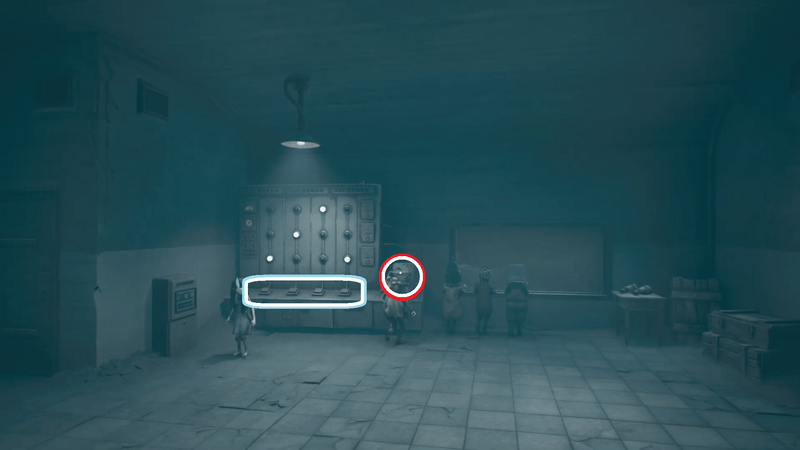 4つのスイッチで暗号通りにライトを灯す