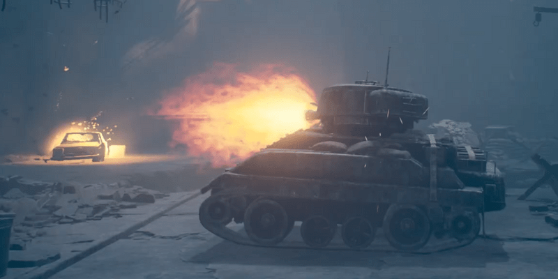 戦車の操作に慣れる