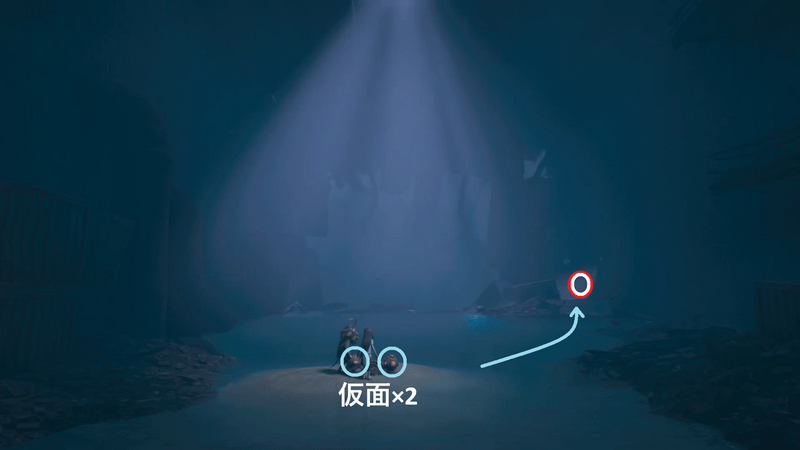 潜水スーツを脱ぎ捨てる