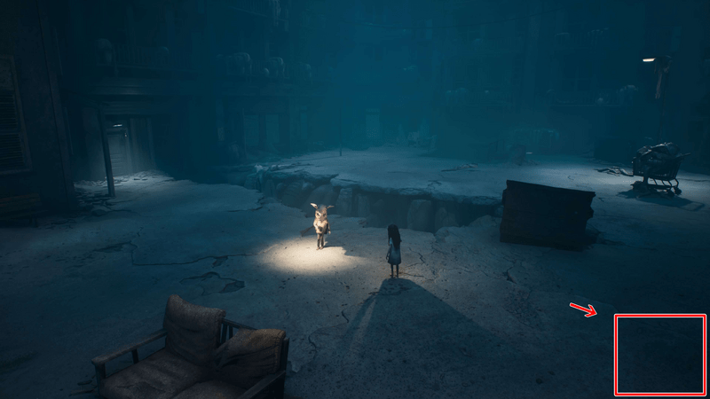 次の建物から出て右下に進む