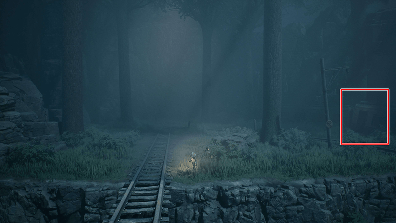 洞窟を出て右に向かう