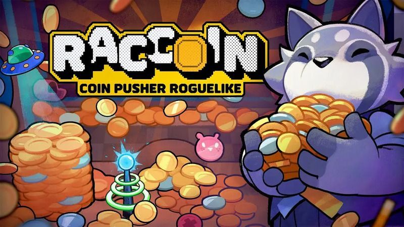 RACCOIN: Coin Pusher Roguelike メインビジュアル