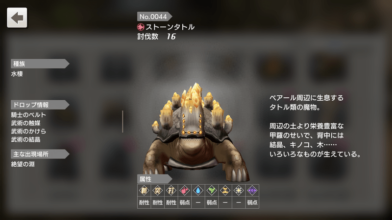 ストーンタトルの攻略ポイント