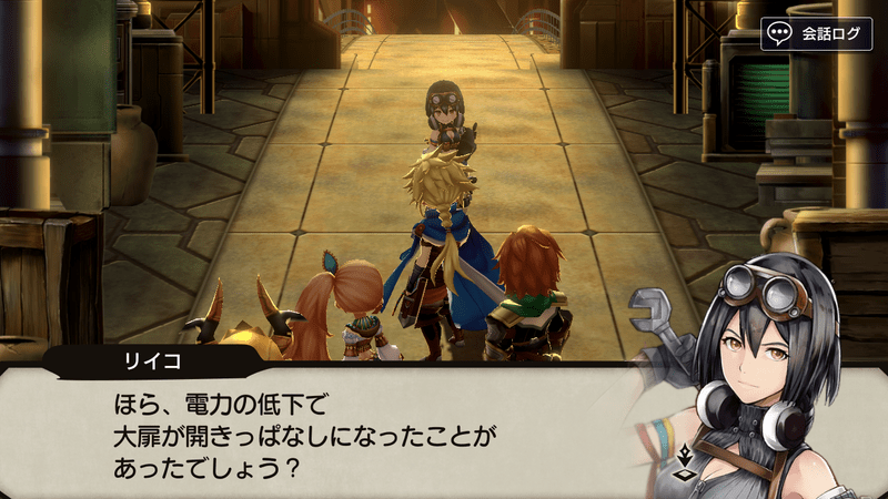 居住層「バベル」の中央シャフト前へ行く