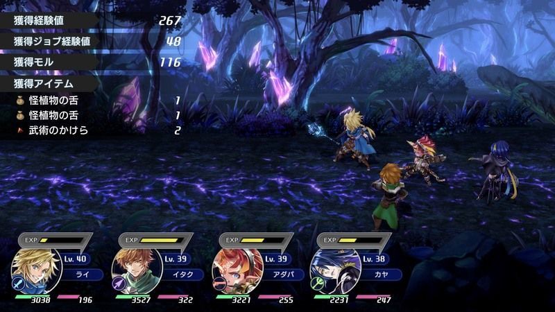 贖罪の森ゾーン2で各魔物を倒す