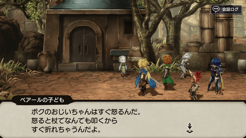 マップ左の男の子