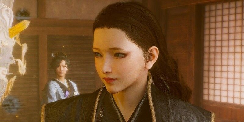 黒髪美女・デコ出し