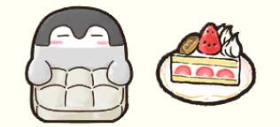 ふかふかのイス、ショートケーキ