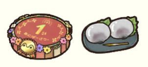 アニバーサリーお立ち台、水まんじゅう