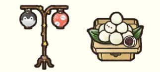提灯、月見団子