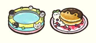 ビニールプール、パンケーキ
