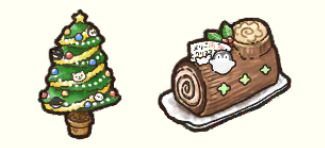 クリスマスツリー、ビュッシュドノエル