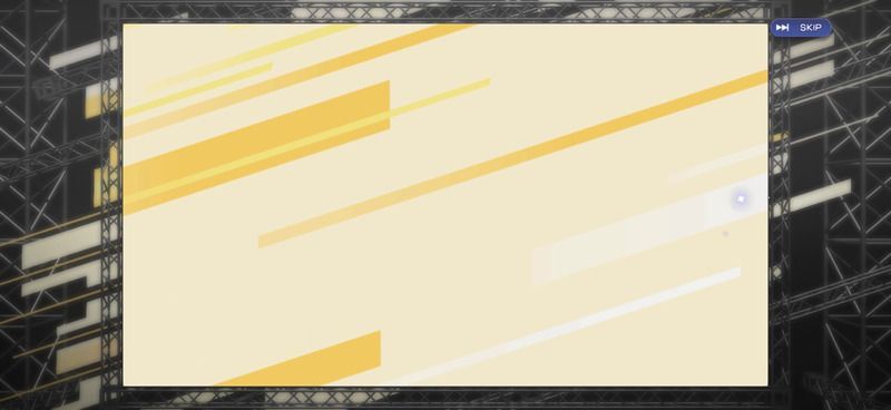 画面全体が金色にフェード