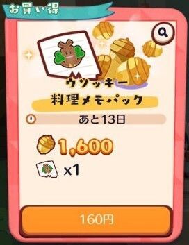 ウソッキー　料理メモパック2