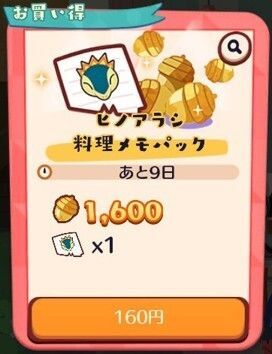 ヒノアラシ　料理メモパック2