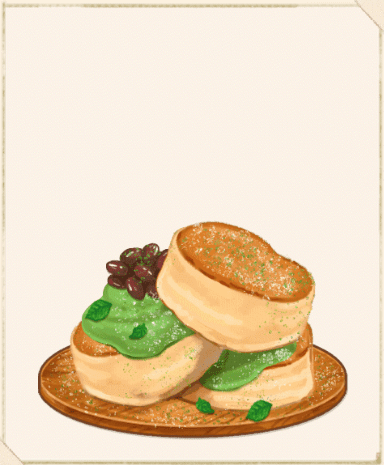 抹茶スフレパンケーキ