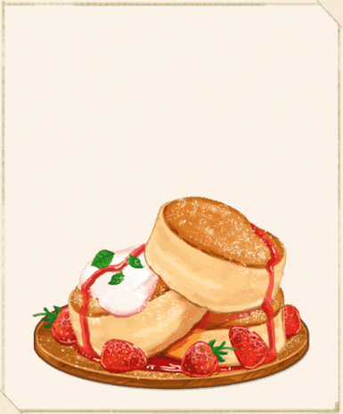 イチゴスフレパンケーキ