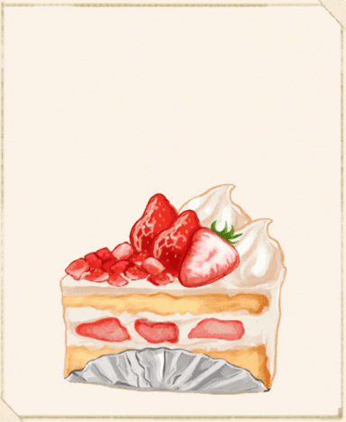 苺たっぷり乗せショートケーキ