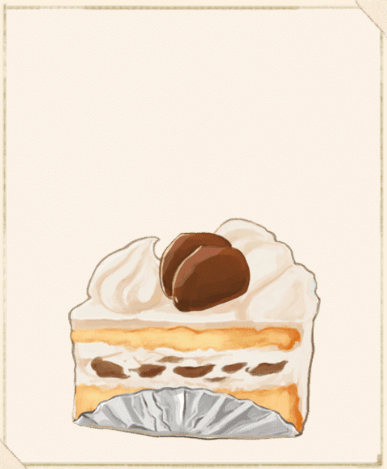 マロンショートケーキ