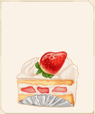 大きな苺のショートケーキ