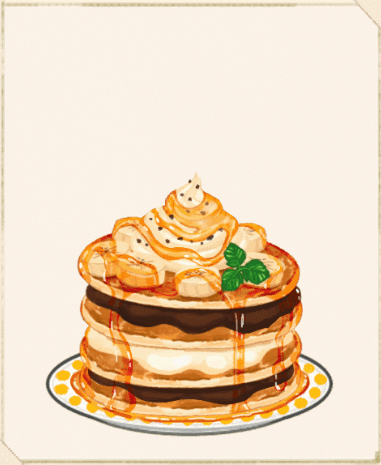チョコバナナパンケーキ２