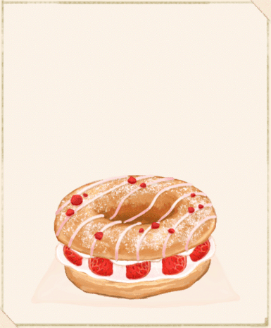 ストロベリードーナツケーキ