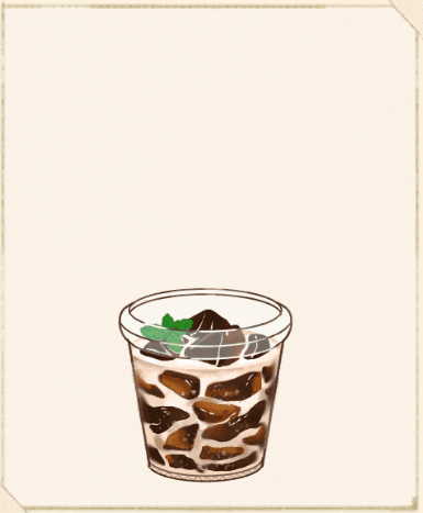 ミルクたっぷりコーヒーゼリー