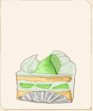 メロンのショートケーキ