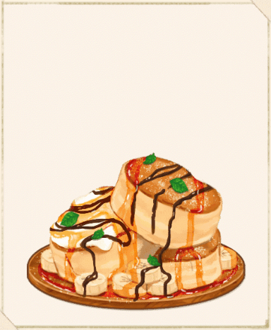 チョコバナナスフレパンケーキ
