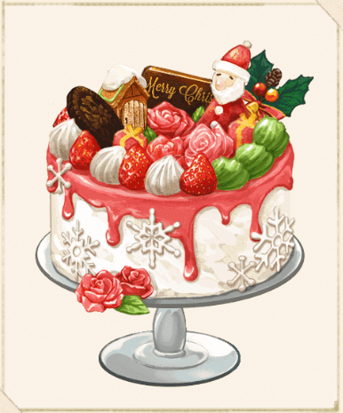 ローズ特製クリスマスケーキ（サンタ）