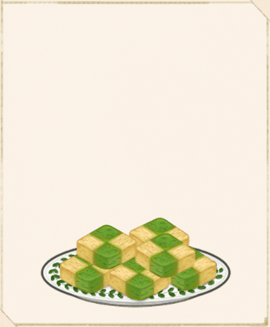 市松模様の抹茶クッキー