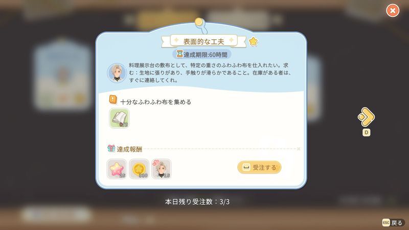 依頼の達成報酬