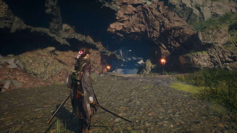 小河内前緩衝区域の伝承壁・ゲーム画面