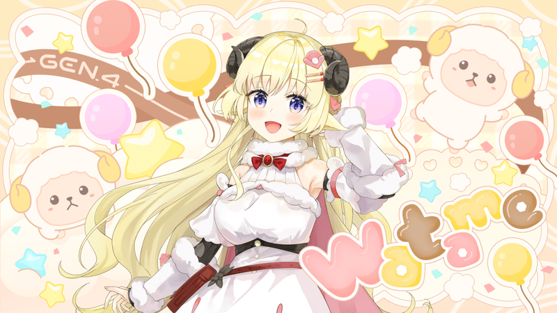 角巻わため（We are hololive!）のイラスト
