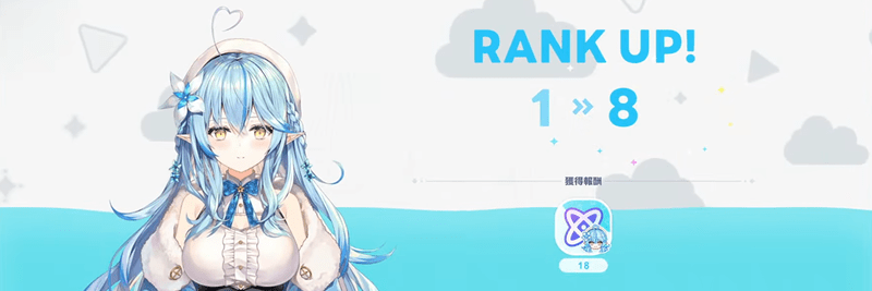ホロメンランクが上昇する