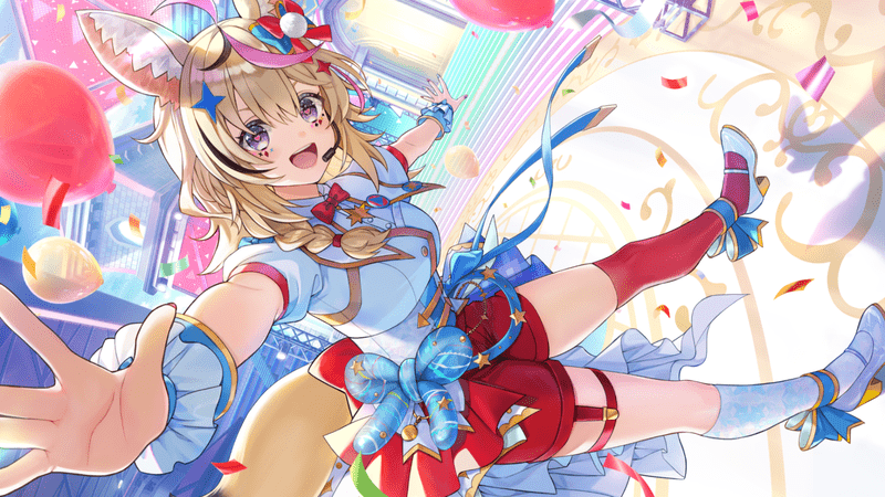 尾丸ポルカ（パーティーハード全開LIVE）のイラスト