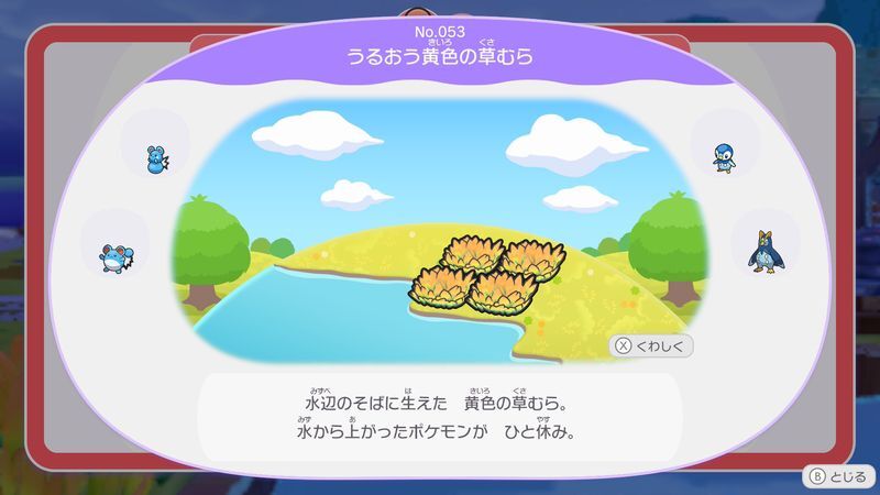 うるおう黄色の草むら