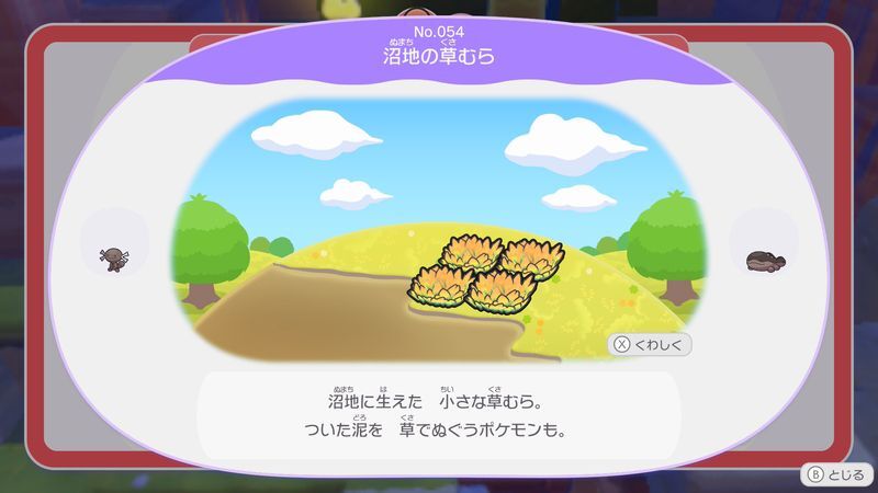 沼地の草むら