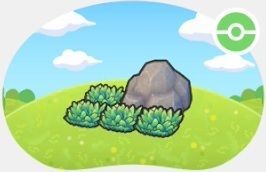 岩かげの草むらアイコン