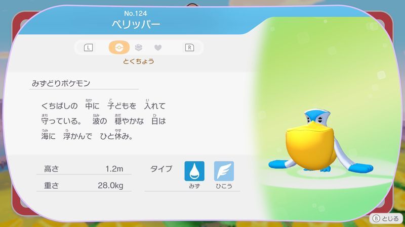 ペリッパー図鑑