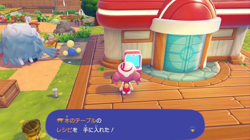 木のテーブルのレシピ入手