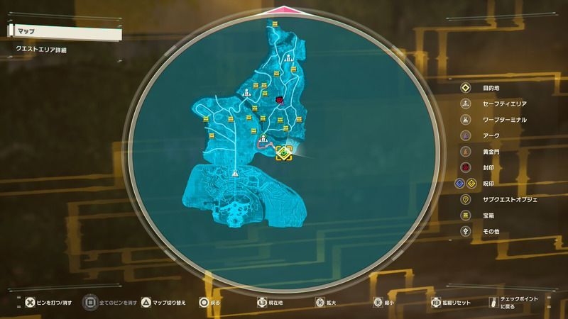 平原の主のマップ