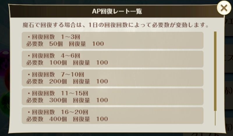 魔石で回復