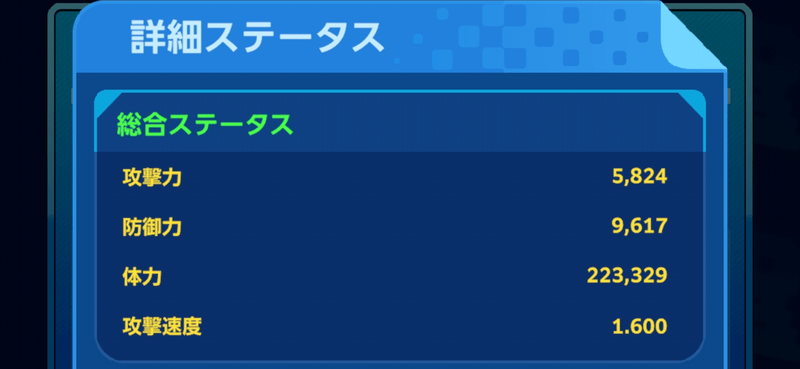 ステータス