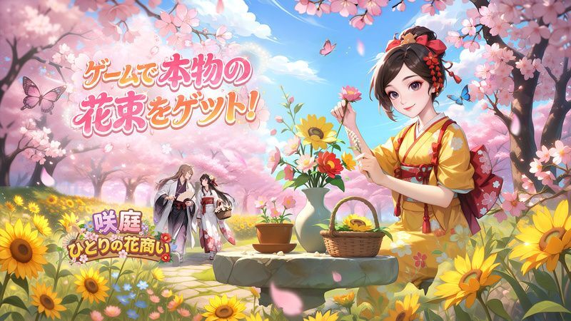 咲庭 ~ひとりの花商い~ メインビジュアル